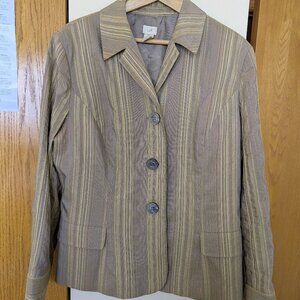 J.Jill Striped Blazer Jacket - Size 18T Tall